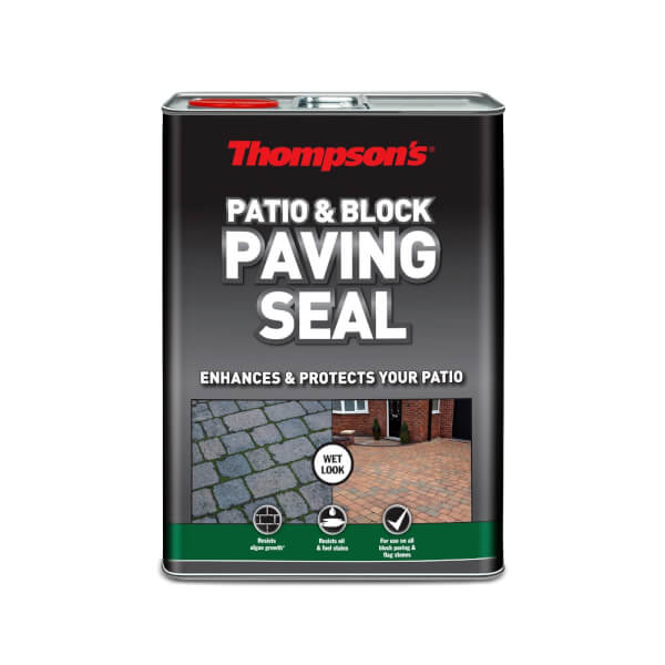 Thompsons Patio And Block Paving Seal Wet Look Finish 5L Homebase