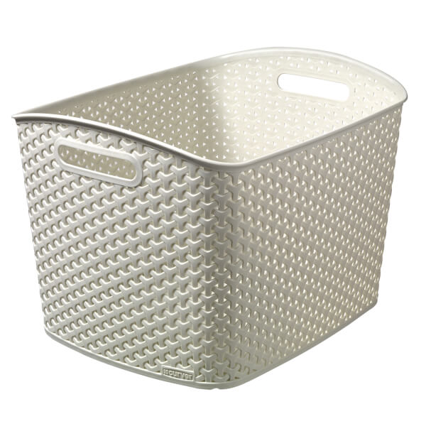 Curver My Style Extra Large Rectangular Plastic Storage Basket