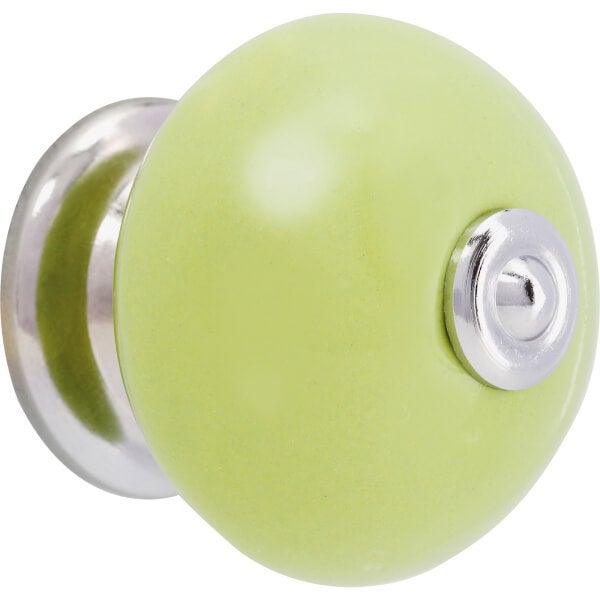 Plain Ceramic Knob Pistachio Homebase