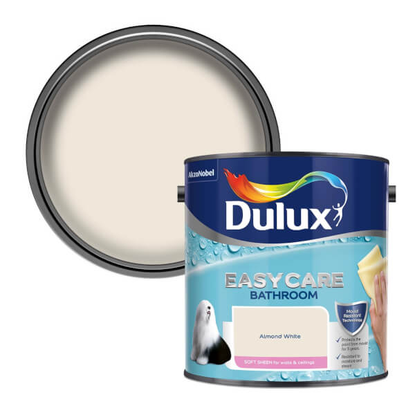 Offer Homebase Dulux Easycare Bathroom Almond White Soft