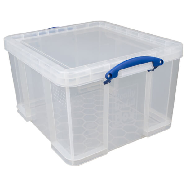 Really Useful Storage Box Clear 42L Homebase