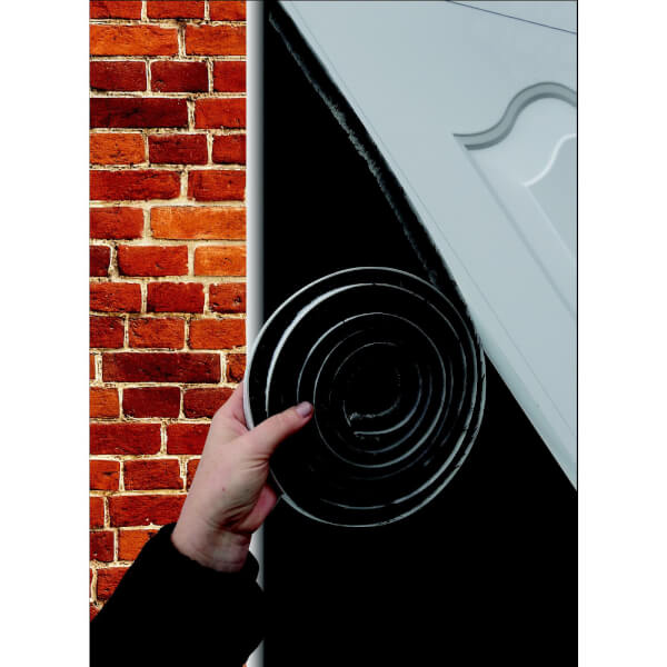 Stormguard Garage Door Pile Seal Draught Excluder 7m Black Homebase