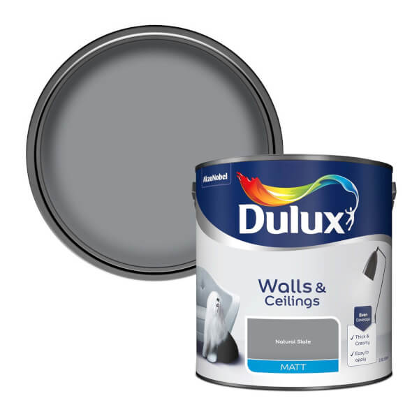 Offer Homebase Dulux Matt Natural Slate Matt Emulsion Paint