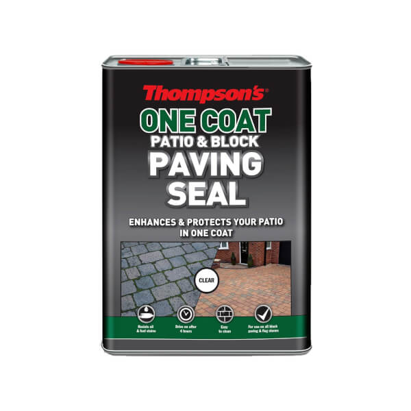 Thompsons Clear One Coat Patio and Block Paving Seal 5L Homebase