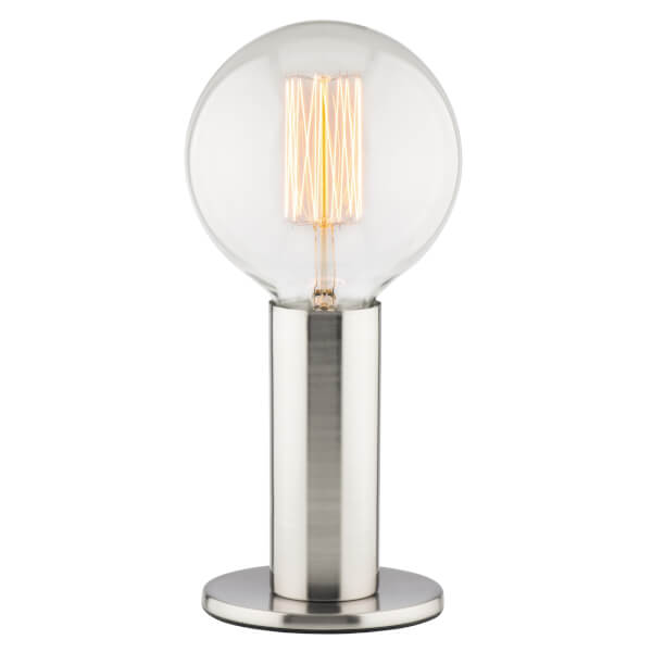 Asha Satin Nickel Table Lamp Homebase