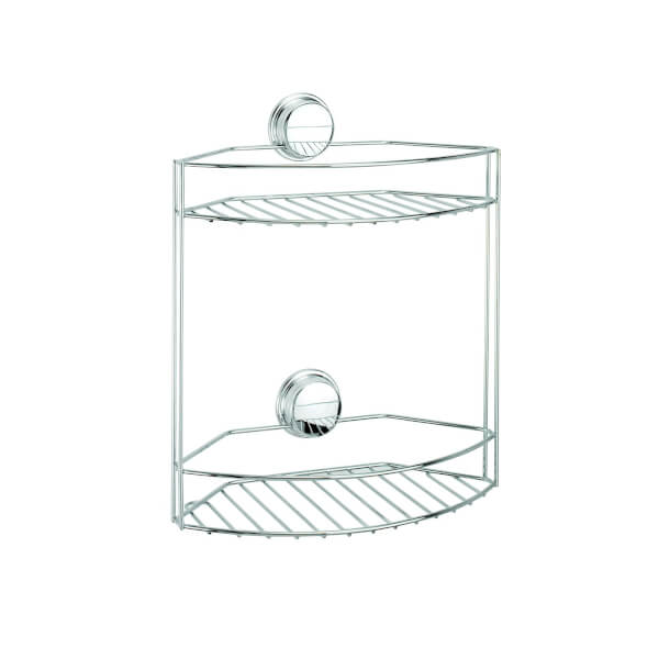 Croydex Stick N Lock 2 Tier Basket/Shower Caddy Homebase