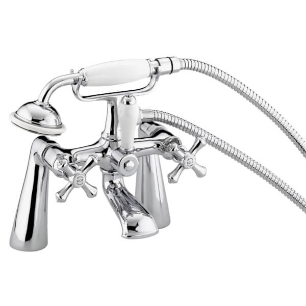 Bristan Colonial Bath Shower Mixer Tap Chrome Homebase