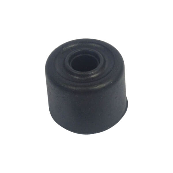 25mm Black Rubber Door Stop 6 Pack Homebase