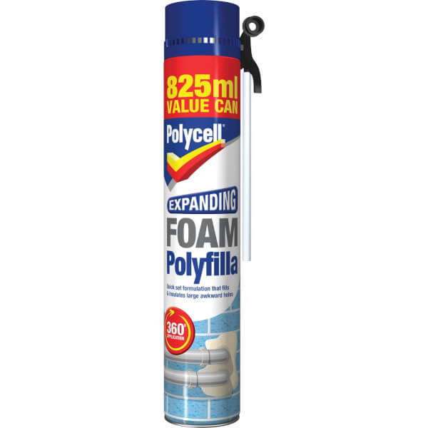 Polycell Expanding Foam 825ml Homebase
