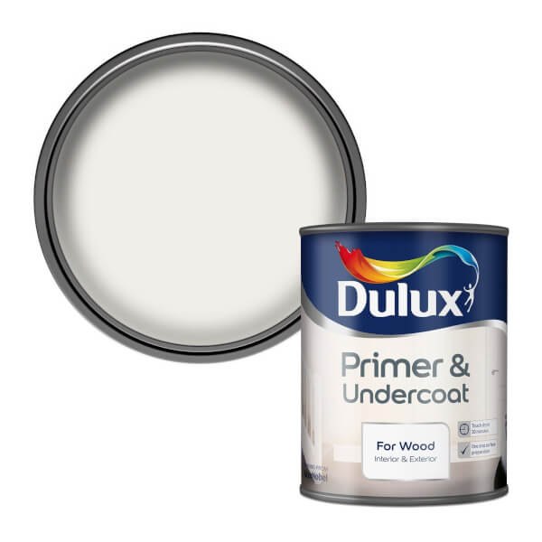 Dulux Primer & Undercoat for Interior & Exterior Wood 750ml Homebase