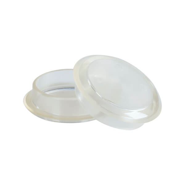 Clear Castor Cups 4 Pack Homebase