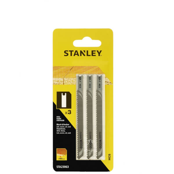 Stanley Jigsaw Blade (Down Cutting) STA23063XJ Homebase