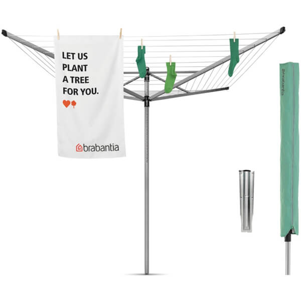 Brabantia Liftomatic Outdoor Rotary Clothes Airer 60m Homebase