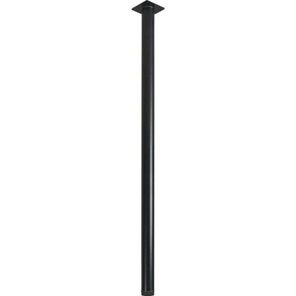 Furniture Leg Black 32 x 700mm Homebase