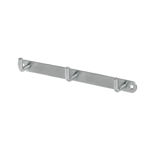 Pinnacle 20kg Satin Chrome Plated Wall Mounted 3 Hook Homebase