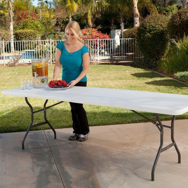 Lifetime 8Foot FoldInHalf Table (Light Commercial) Homebase