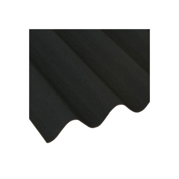 Coroline Black Corrugated Bitumen Roof Sheet 2m Homebase