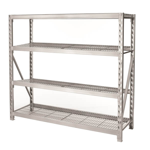 4 Tier Heavy Duty Steel Storage Rack Homebase