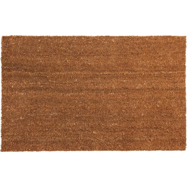 Plain PVC Coir Doormat Large 60 x 90cm Homebase