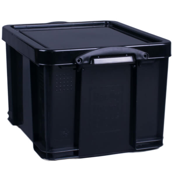 Really Useful Storage Box Black 35L Homebase