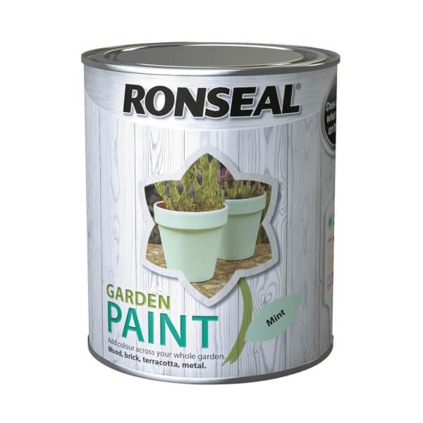 Ronseal Garden Paint 750ml Mint Homebase