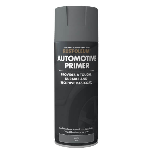 RustOleum Auto Primer Grey 400ml Homebase