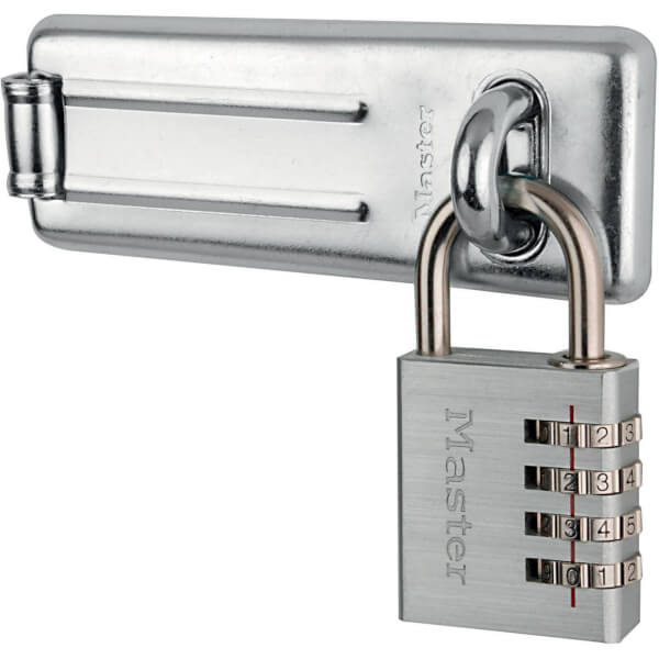 Master Lock Combination Padlock and Hasp Set 15mm Homebase