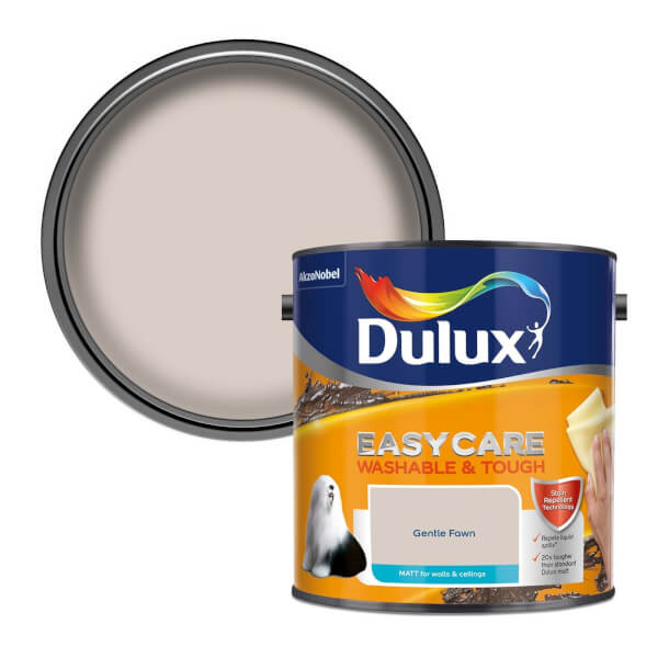 Dulux Easycare Washable & Tough Matt Paint Gentle Fawn 2.5L Homebase