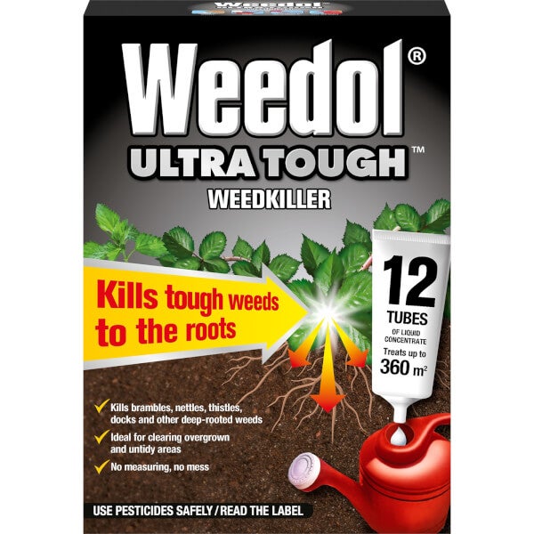 Weedol Ultra Tough Liquid Concentrate Weedkiller 12 Tubes Homebase