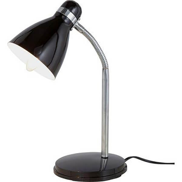 Hampton Desk Lamp Black Homebase