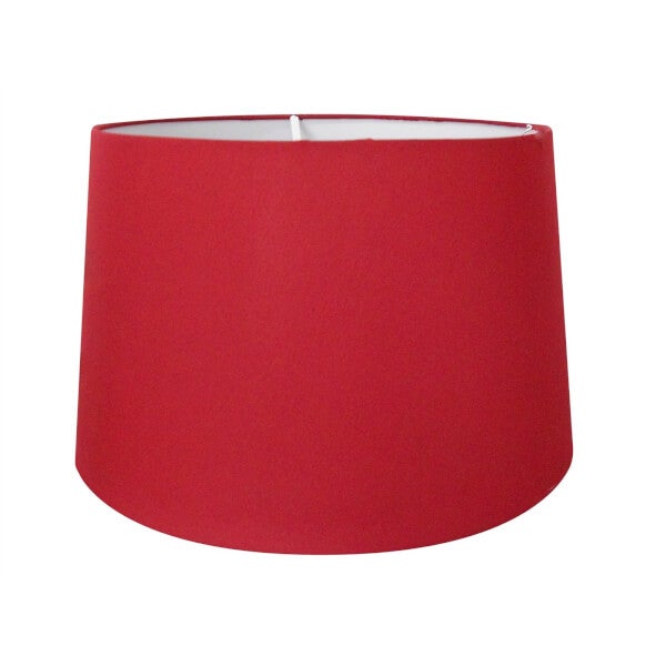 Taper Lamp Shade 30cm Red Homebase
