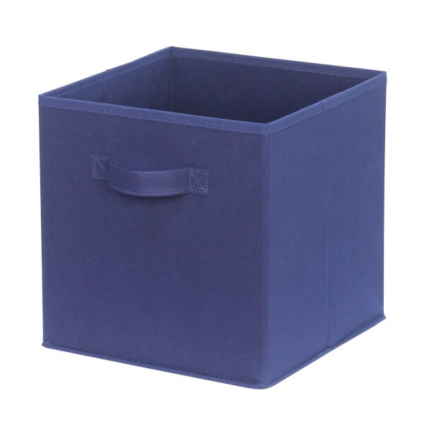 Compact Cube Fabric Insert Navy Blue Homebase