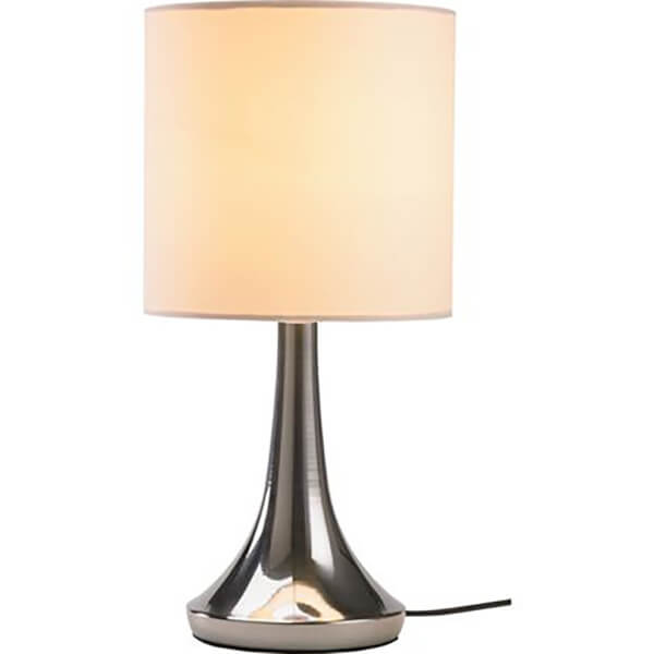 Mia Touch Table Lamp, Cream Homebase