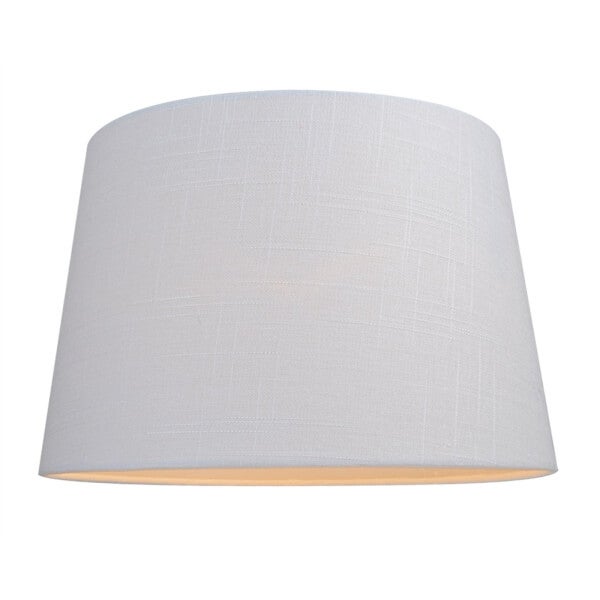 Linen Taper Lamp Shade White 30cm Homebase