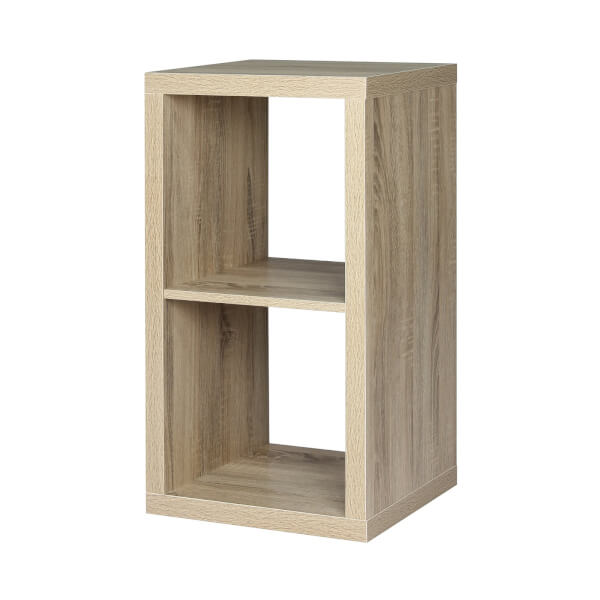 Clever Cube 2x1 Storage Unit Oak Homebase