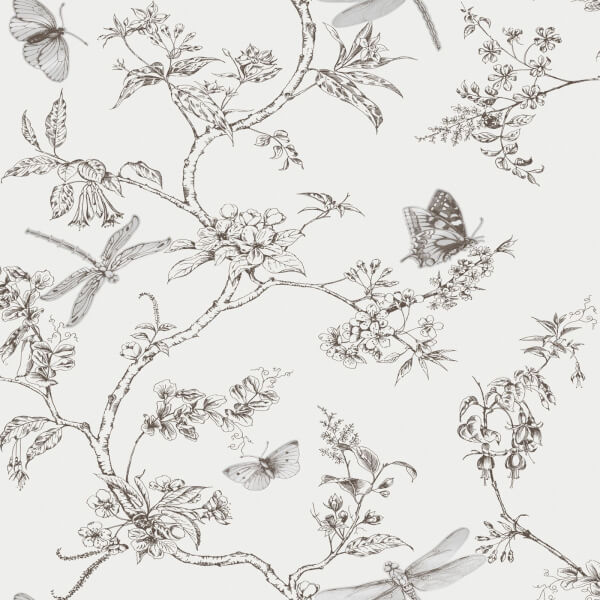 Superfresco Easy Paste the Wall Nature Trail White Mica Wallpaper Homebase