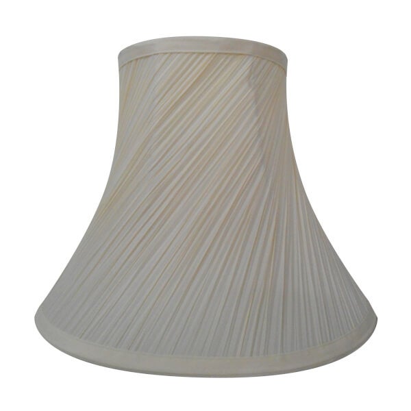 Offer Homebase Swirl Pleat Lamp Shade Cream 30cm Homebase