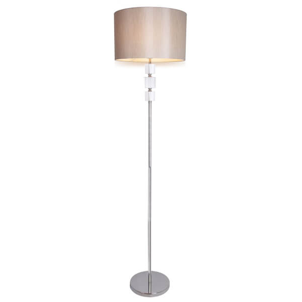 Esme Glass Floor Lamp Homebase