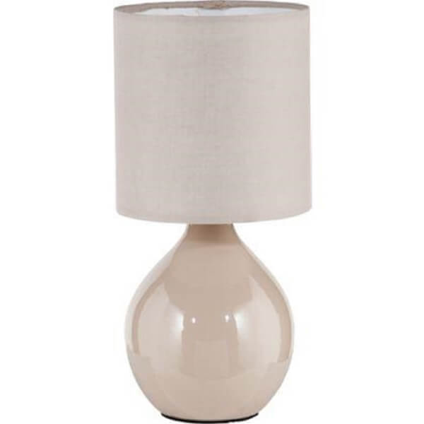 Mini Table Lamp Cream Homebase