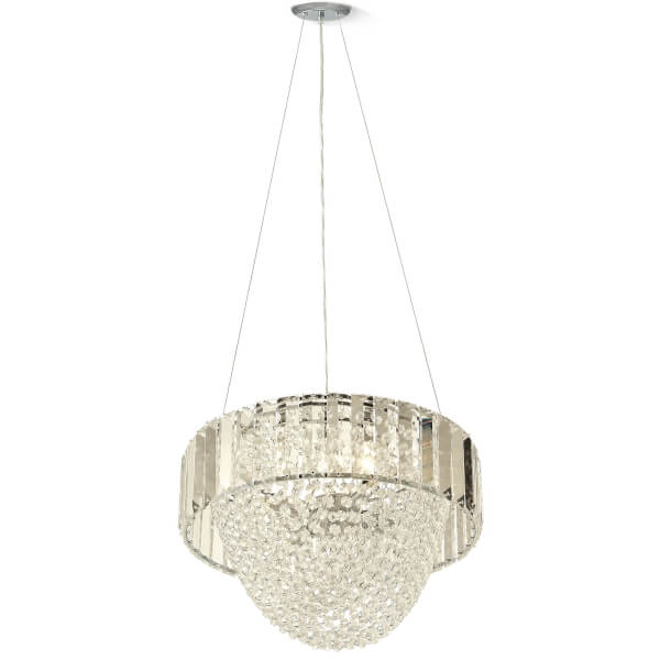 Offer Homebase Ingleton Crystal Pendant Light Homebase