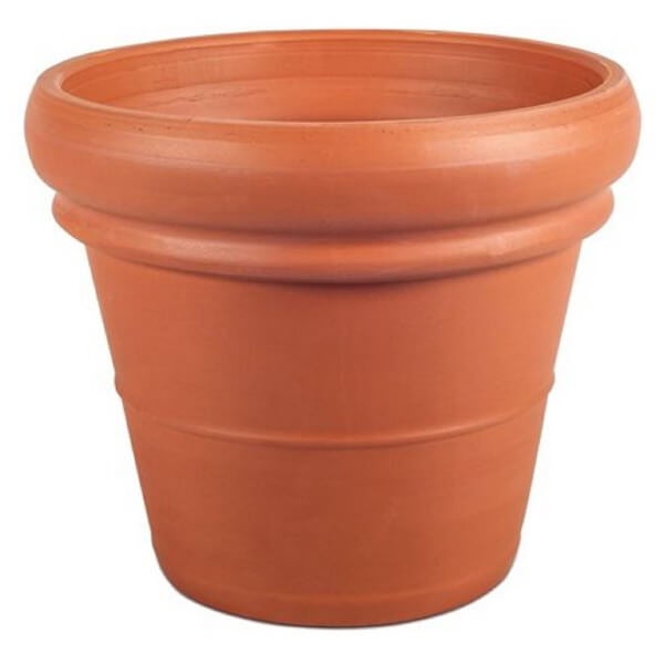 Terracotta Double Rim Pot 35cm Homebase