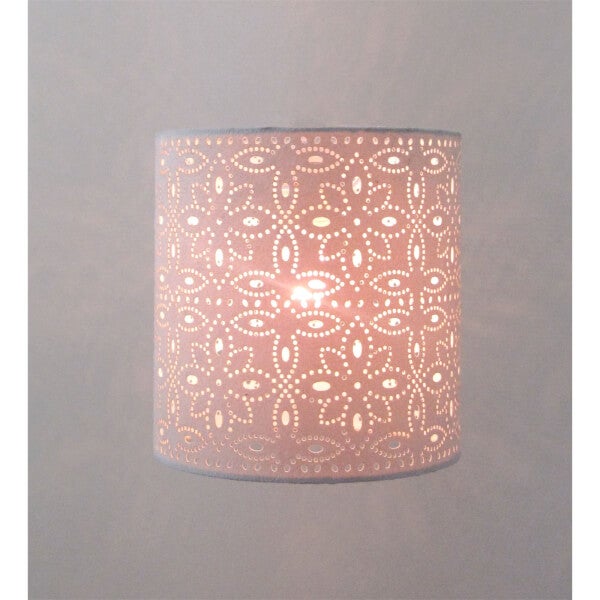 Alexia Lamp Shade, 20cm, Cream Homebase