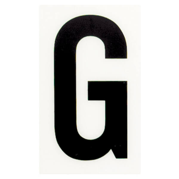 Breeze White Self Adhesive Letter 60mm G Homebase