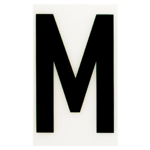 Breeze White Self Adhesive Letter 60mm M Homebase