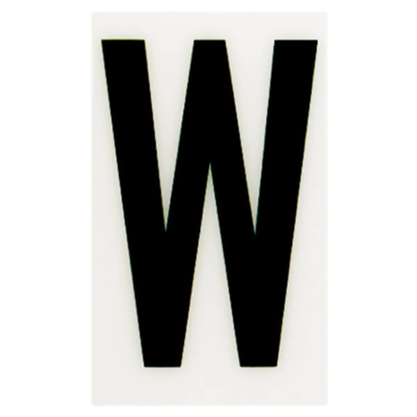 Breeze White Self Adhesive Letter 60mm W Homebase