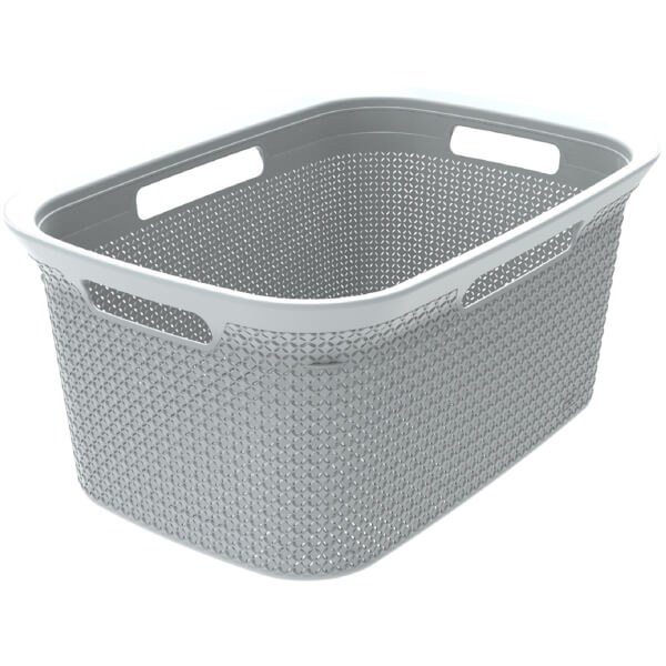 Ezy Storage Mode 45L Laundry Basket Lily Homebase