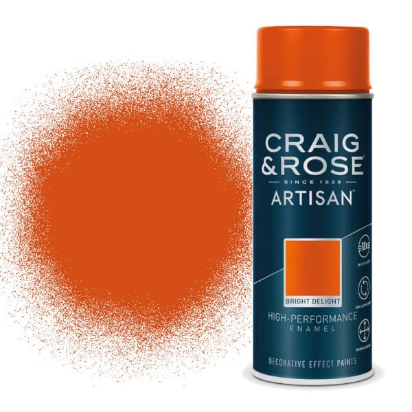 Craig And Rose Artisan Enamel Gloss Spray Paint Bright Delight 400ml Homebase