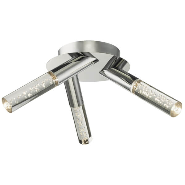 Mely 3 Light Flush LED Ceiling Light Homebase