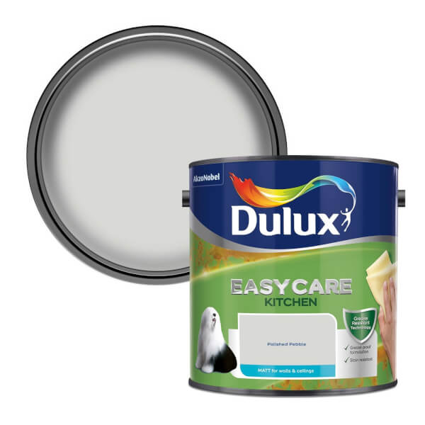 Dulux Easycare Kitchen Polished Pebble Matt Paint 2.5L Homebase