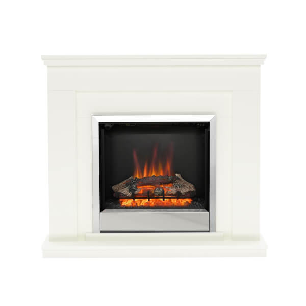 Be Modern Durham Electric Fireplace Suite Soft White Homebase